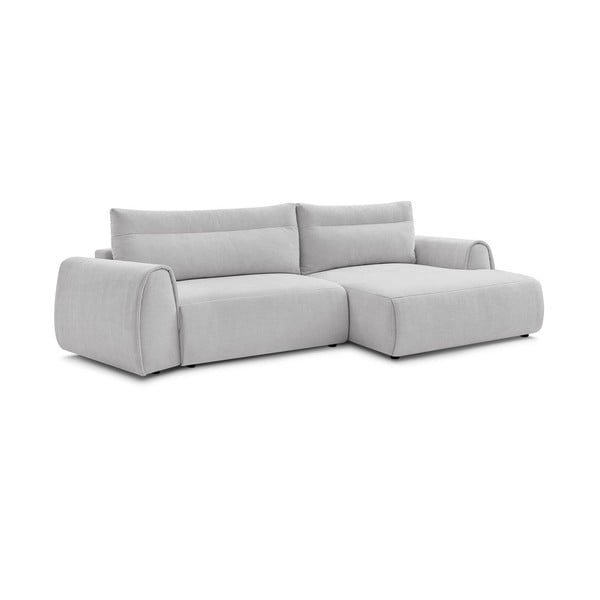 Svetlo siva kotna sedežna garnitura Aden – Bobochic Paris-image-3