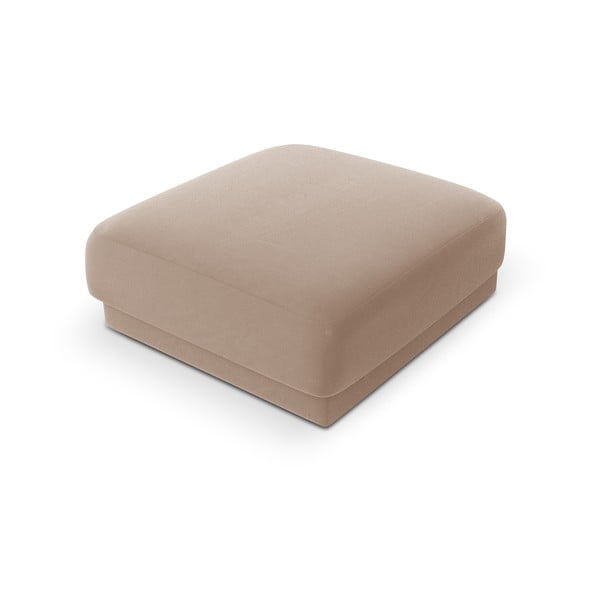Bež žameten tabure Miley  – Micadoni Home-image-4
