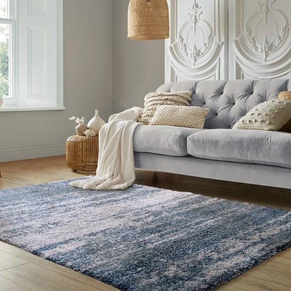 Modra preproga 200x290 cm Dune Ombre – Flair Rugs-image-1
