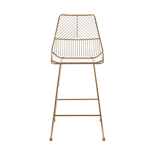 Kovinski barski stol v zlati barvi District – Premier Housewares-image-2