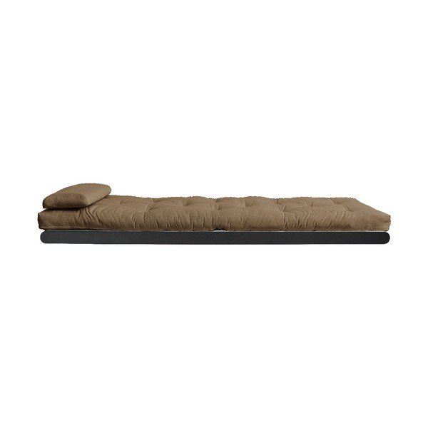Dvosedežni variabilni ležalnik Karup Design Figo Black/Mocca-image-2