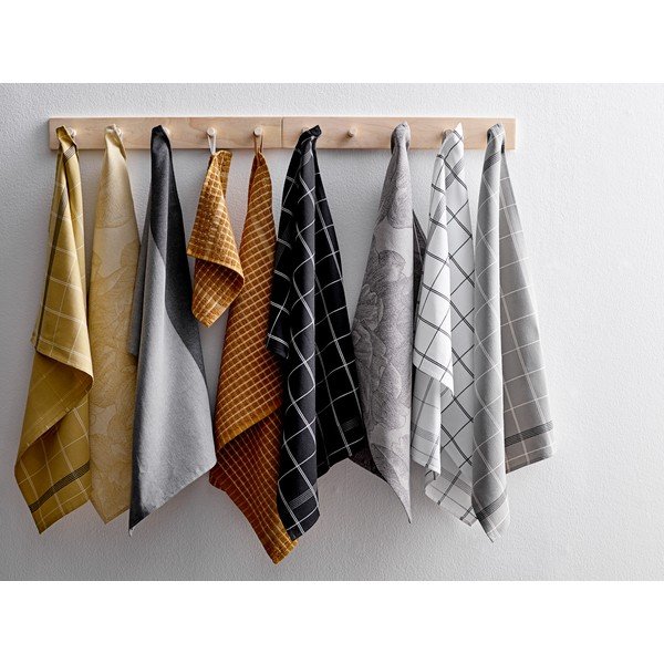 Rumena bombažna kuhinjska krpa Södahl Geometric, 50 x 70 cm-image-3