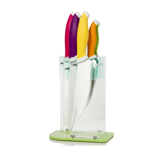 Barvni noži s stojalom