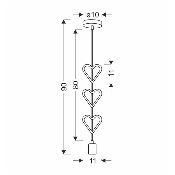 Bela/modra otroška svetilka s kovinskim senčnikom Single – Candellux Lighting-image-2