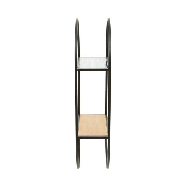Črna/v naravni barvi večnivojska kovinska polica 35 cm Mataram – Premier Housewares-image-4