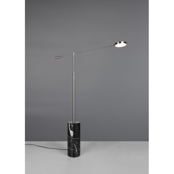 Črno-srebrna LED stoječa svetilka (višina 145 cm) Fiore – Trio Select-image-2