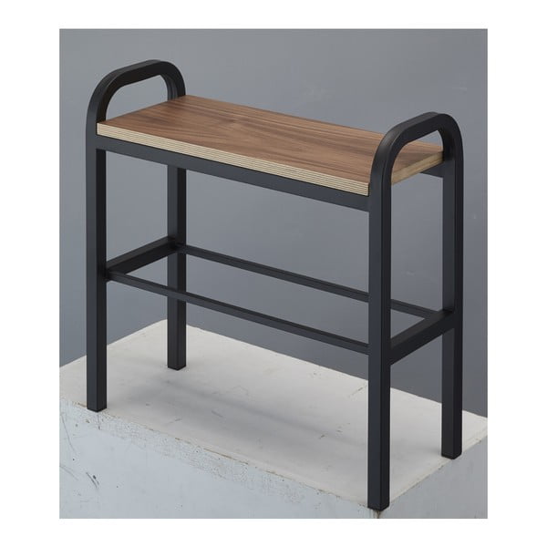 Črno/naravno kovinsko stojalo za čevlje Tower – YAMAZAKI-image-2