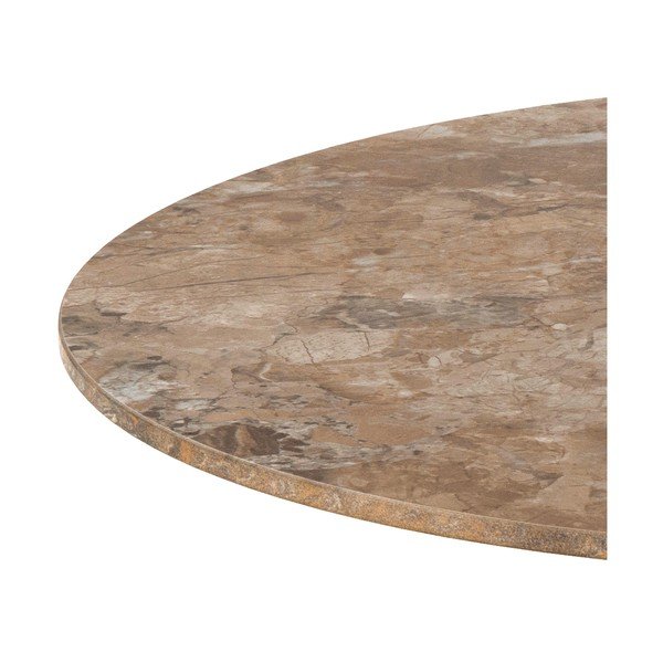 Rjava okrogla klubska mizica s keramično ploščo ø 60 cm Malta – Actona-image-3