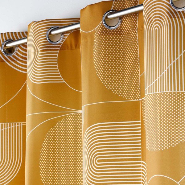 Zavesa v bakreni barvi 140x280 cm Esquisse – douceur d'intérieur-image-1