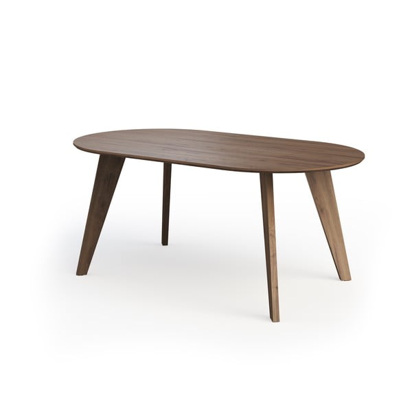 Jedilna miza z mizno ploščo v orehovem dekorju v naravni barvi 100x180 cm Lago – TemaHome-image-3