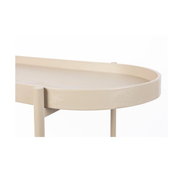 Bež stranska mizica 39x85 cm Amaya – White Label-image-4