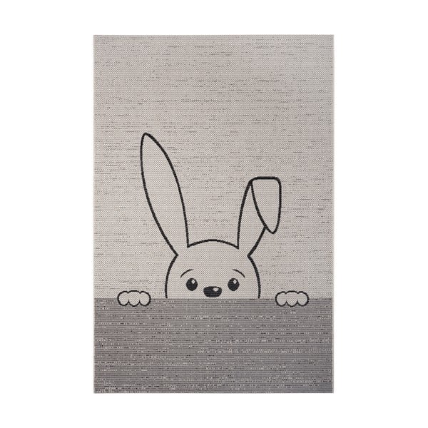 Siva otroška preproga Ragami Bunny, 120 x 170 cm