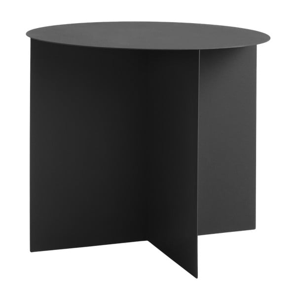 Črna mizica za kavo Custom Form Oli, ⌀ 50 cm