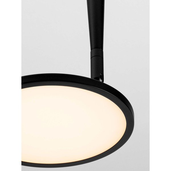Mat črna aluminijasta LED stropna svetilka z upogljivo konstrukcijo Ekei – Nova Luce-image-3