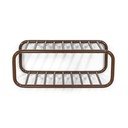 Temno rjava kovinska stenska omarica za čevlje 72x28x35 cm Retro – Spinder Design