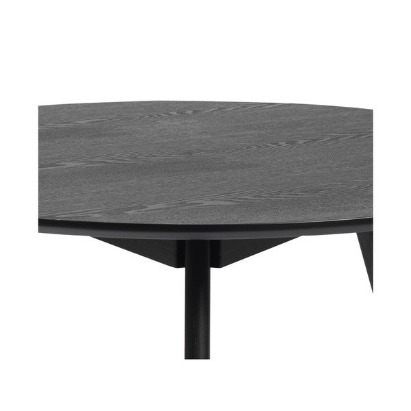 Črna klubska mizica Rowico YuRAi, ⌀ 90 cm-image-1