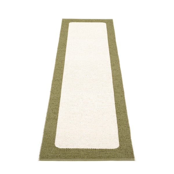 Zelen/kremno bel zunanji in notranji tekač 70x240 cm Ilda Pine – Pappelina