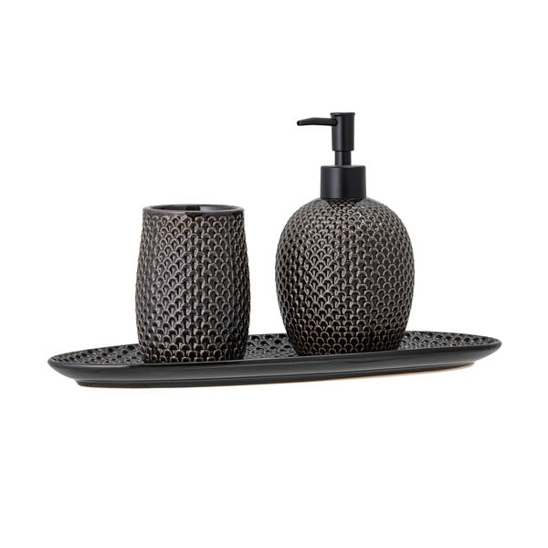 Siv lončen komplet pripomočkov za kopalnico Hrin – Bloomingville