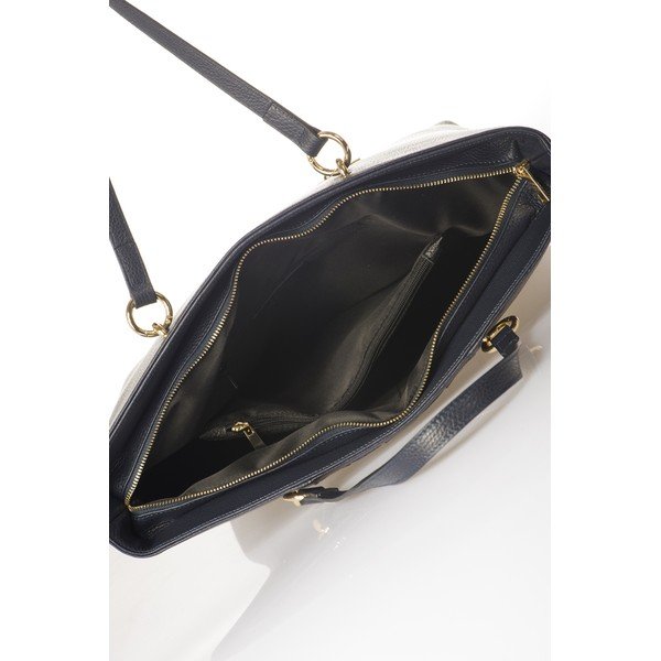 Modra usnjena torbica Federica Bassi Elisa-image-3