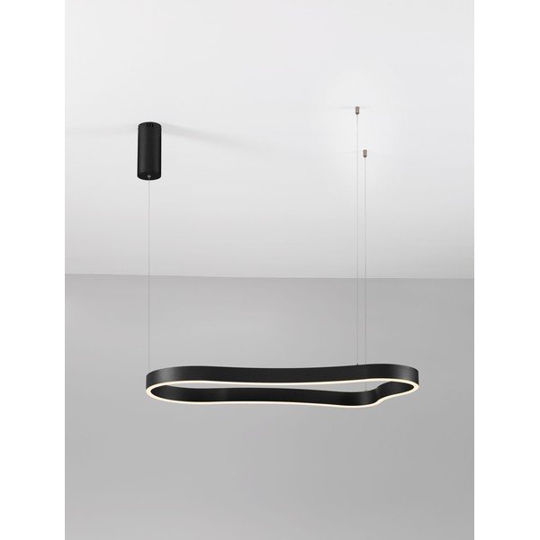Mat črna aluminijasta LED zatemnitvena viseča svetilka Dussa – Nova Luce-image-4