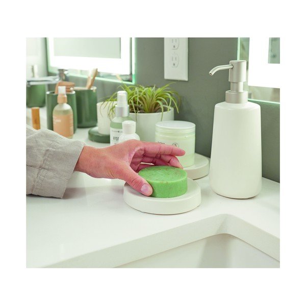 Bel keramični podstavek za milo iDesign Eco Vanity-image-4