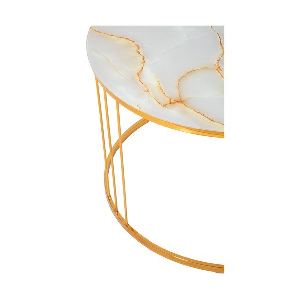 Kavna mizica v zlati barvi Mauro Ferretti Simple Paris, ⌀ 70 cm-image-4