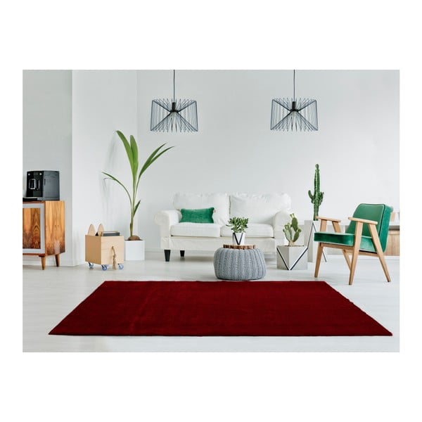 Temno rdeča preproga Universal Unic Liso Rojo, 65 x 120 cm-image-2