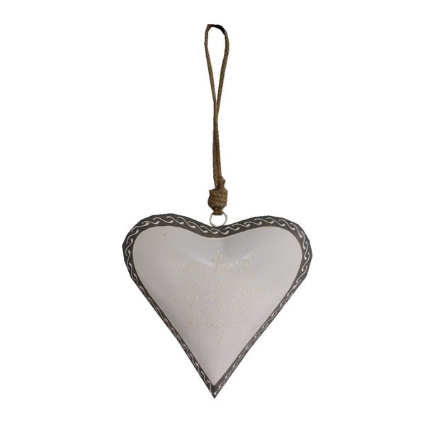 Viseča dekoracija v obliki srca Antic Line Light Heart, 20 cm