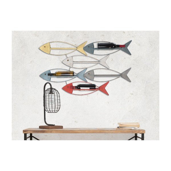 Mauro Ferretti Fish stensko držalo za steklenice, 103,5 x 62 cm-image-1