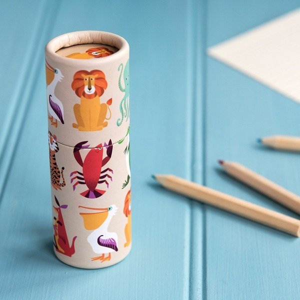 Komplet 12 mini barvic Rex London Colourful Creatures-image-1