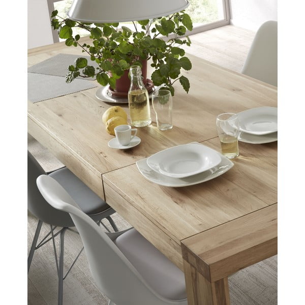 Hrastova raztegljiva jedilna miza Kave Home Vivy, 180 x 90 cm-image-2