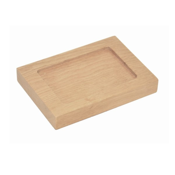 Pladenj za milo iz hrastovega lesa Wireworks Mezza-image-1