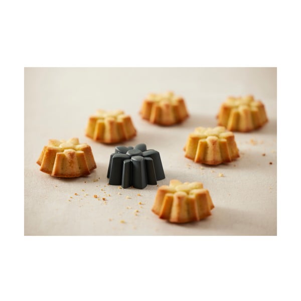 Silikonski modeli v kompletu 6 ks za mafine ø 7 cm Flower – Blomsterbergs-image-3