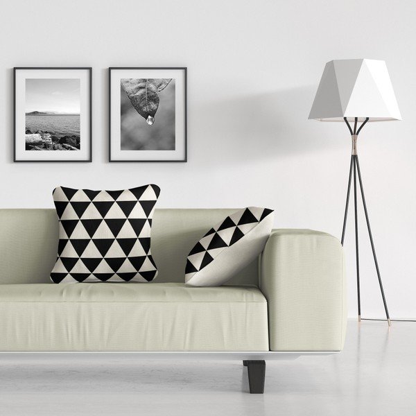 Vzglavnik Geo BW, 43 x 43 cm-image-1