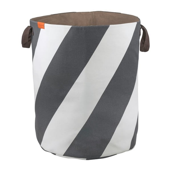 Siv/kremno bel tekstilni koš za perilo 5 l Diagonal – Mette Ditmer Denmark-image-2
