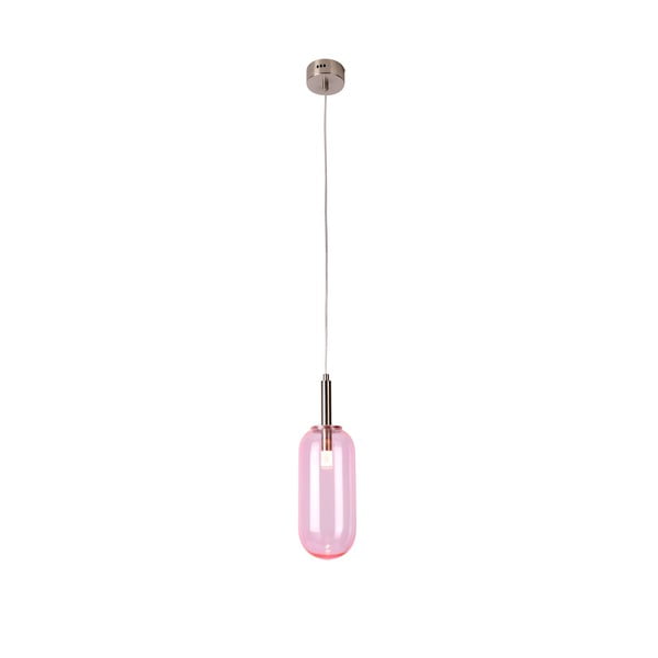 Vijolična LED viseča svetilka s steklenim senčilom ø 13 cm Fiuggi – Candellux Lighting-image-4