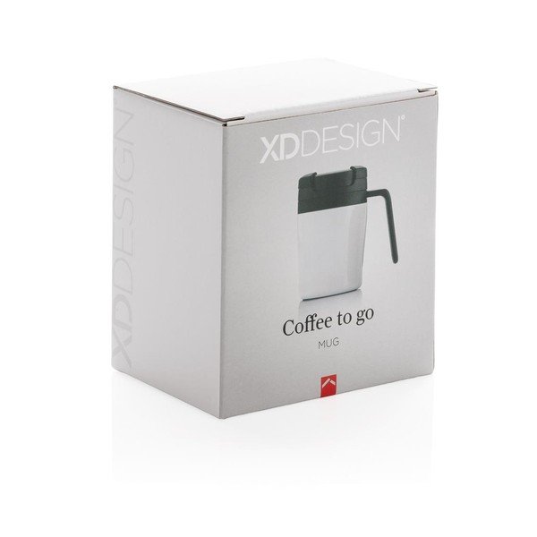 Bela termo skodelica z ročajem XD Design Coffee to Go, 160 ml-image-4