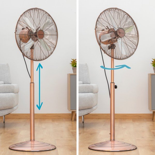 Nastavljiv ventilator v bakreni barvi InnovaGoods Retro-image-1