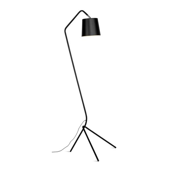 Črna stoječa svetilka s kovinskim senčnikom (višina 155 cm) Barcelona – it's about RoMi