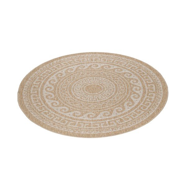 Bež okrogla notranja in zunanja preproga ø 200 cm Comilla – Ayyildiz Carpets-image-2