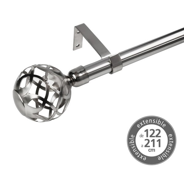 Kovinska karnisa z nastavljivo dolžino 122 - 211 cm – Casa Selección-image-1
