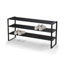 Črna kovinska omarica za čevlje 100x48,5x29 cm Rex – Spinder Design