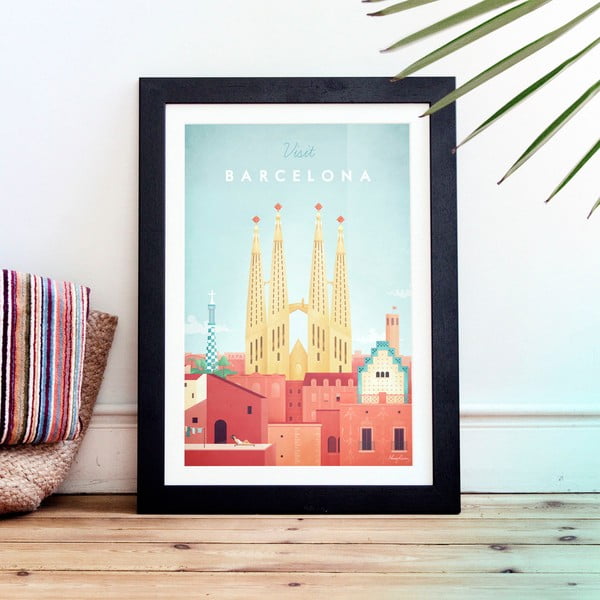 Plakat Travelposter Barcelona, 30 x 40 cm-image-1