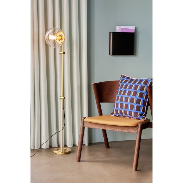 Medeninasta stoječa svetilka s steklenim senčilom (višina 147 cm) Bubble – Hübsch-image-1