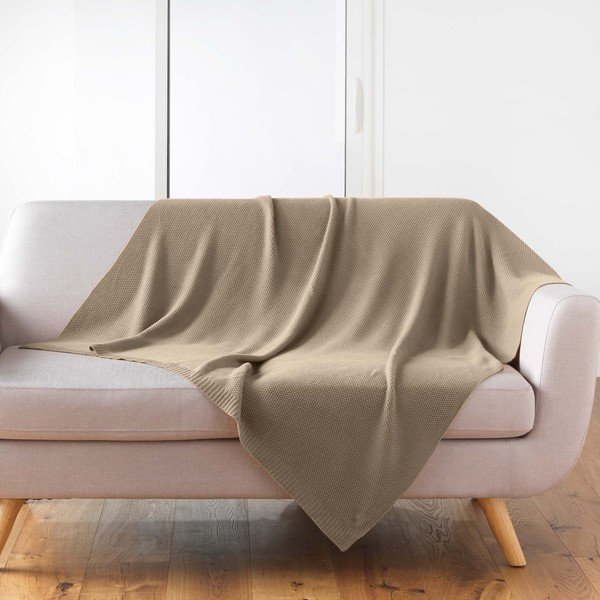 Pletena odeja 125x150 cm Tricotine – douceur d'intérieur-image-1