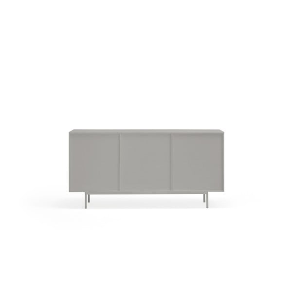 Siva nizka komoda v hrastovem dekorju 159x80 cm Sierra – Teulat-image-4