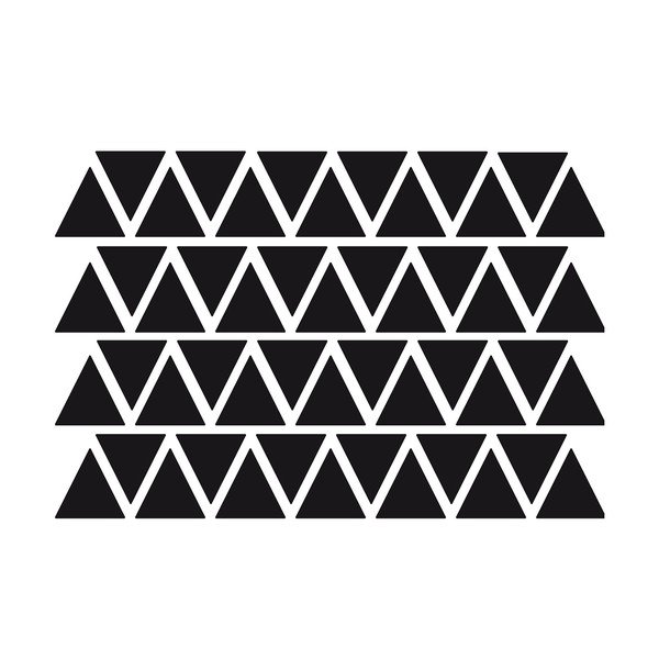 Komplet 50 črnih nalepk Ambiance Triangles-image-1