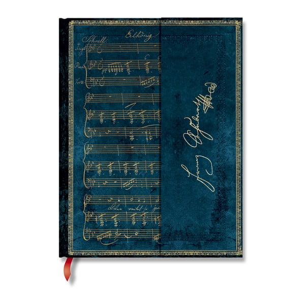 Modra beležnica v trdi vezavi Paperblanks Schubert, 144 strani