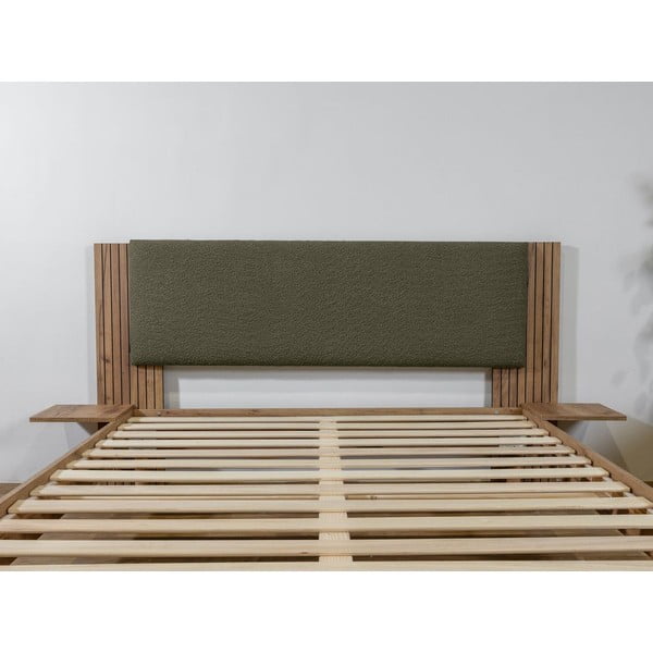 Zelena zakonska postelja z letvenim dnom 160x200 cm Lior – Bobochic Paris-image-4