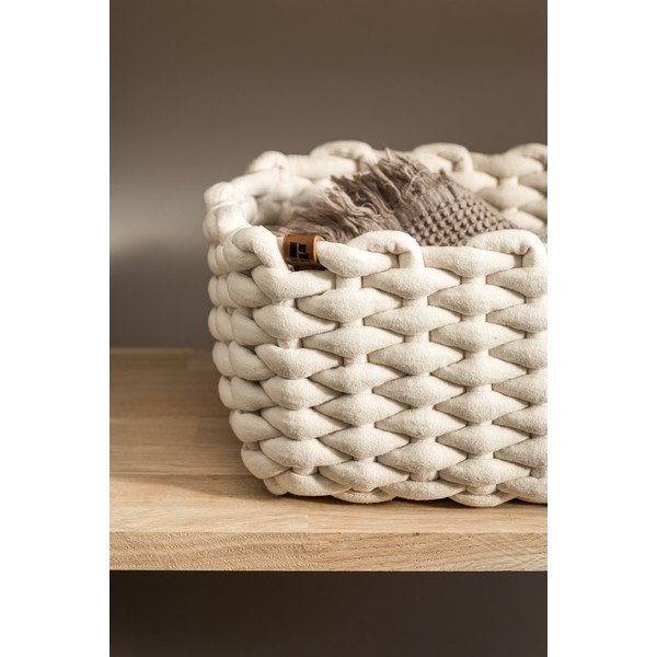 Tekstilna košara 35x25x14 cm Peach Skin M – Bigso-image-2